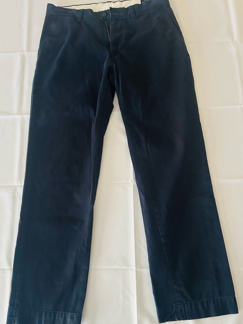 Ralph Lauren Men's Straight Classic Fit Navy Pants 33/32